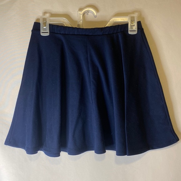 Wet Seal Navy Blue Skater Skirt - Picture 2 of 3